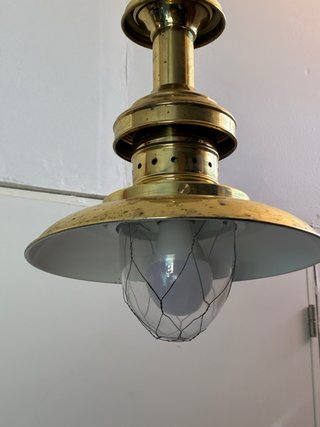 Lámparas de bronce estilo barco
