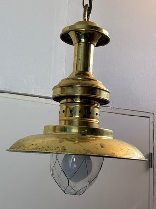 Lámparas de bronce estilo barco