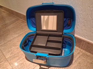 Juego de 3 maletas de viaje azules