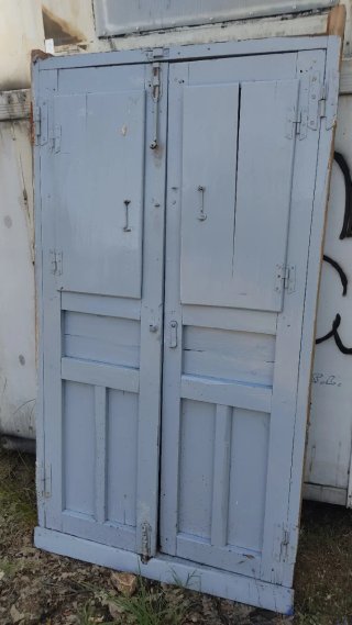 Puerta doble madera