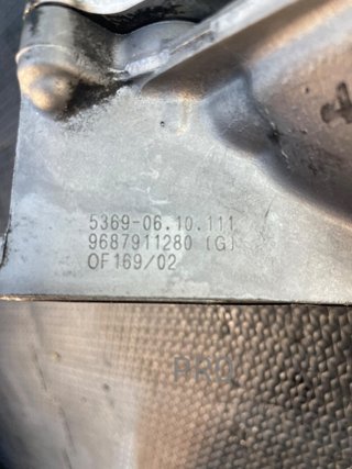 9687911280 enfriador de aceite Ford Focus 1.6Tdci 95cv T3DA
