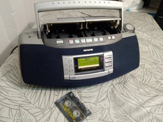 Radio CD Aiwa CSD-EL50 Cassette Doble.