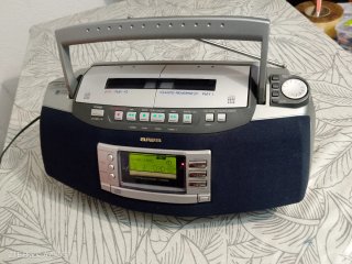 Radio CD Aiwa CSD-EL50 Cassette Doble.