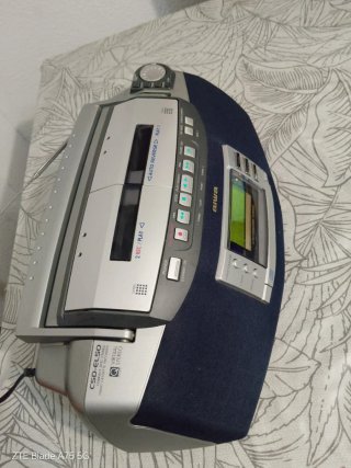 Radio CD Aiwa CSD-EL50 Cassette Doble.