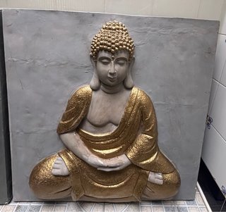 Cuadros Buda Dorado y Gris