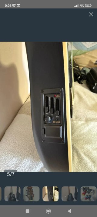 Guitarra Electroacústica Negra