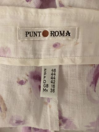 Bermudas de lino con estampado floral