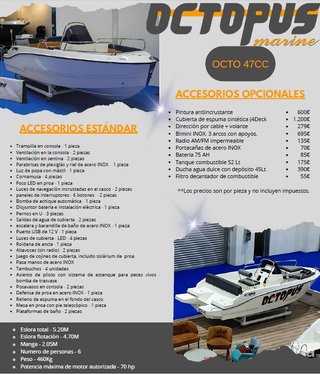 Octopus Octo47 CC Barco 5m