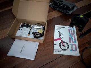 Bicicleta Eléctrica Plegable Littium Rainbow Roja