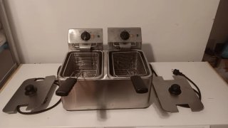 Freidora Industrial Doble Inox