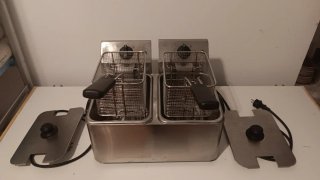 Freidora Industrial Doble Inox