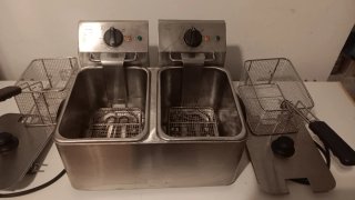 Freidora Industrial Doble Inox