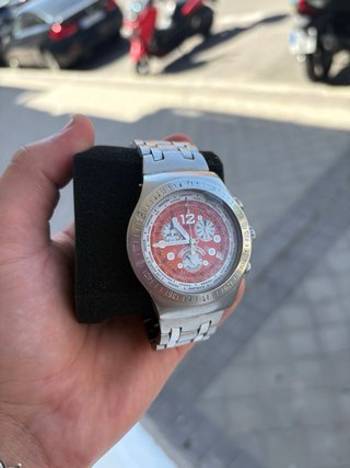 Cronografo Swatch Arancione originale