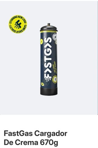 FastGas Cargador Crema Sabor Coco 670g