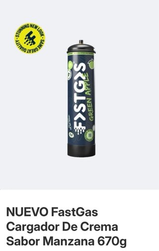 FastGas Cargador Crema Sabor Coco 670g