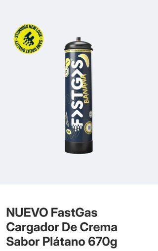 FastGas Cargador Crema Sabor Coco 670g