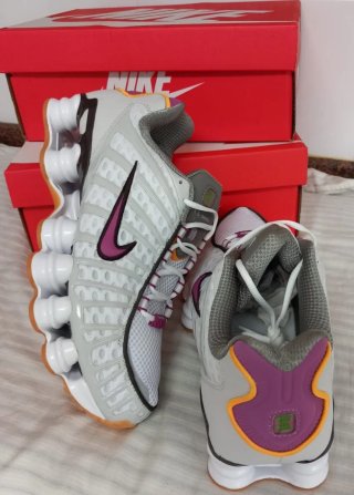 Nike Shox Mujer Morado Blanco