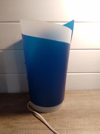 Lampada Slamp blu e bianca in plastica