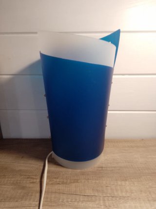 Lampada Slamp blu e bianca in plastica