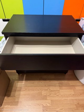 Cajonera IKEA MALM 3 cajones Negra