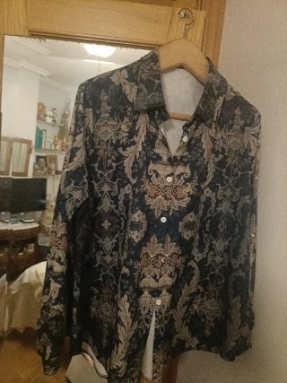 Camisa manga larga estampada XL