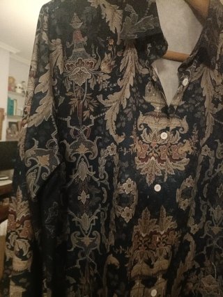 Camisa manga larga estampada XL