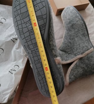 Zapatillas altas grises de fieltro