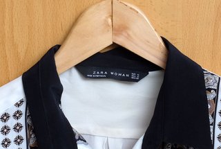 Camisa Zara Seda Morera Talla M
