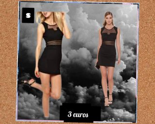 Vestido Negro Talla S