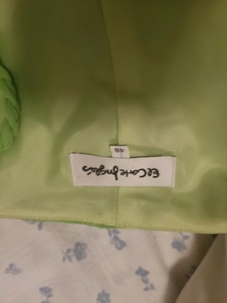 Vestido gasa verde tirantes Talla XL