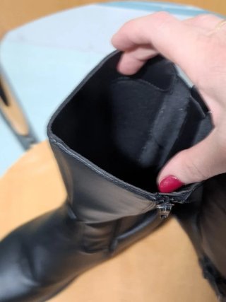 Botas altas niña negras