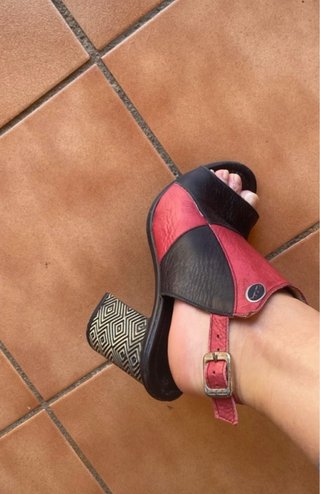 Tacones Pierre Cardin Negro/Rojo