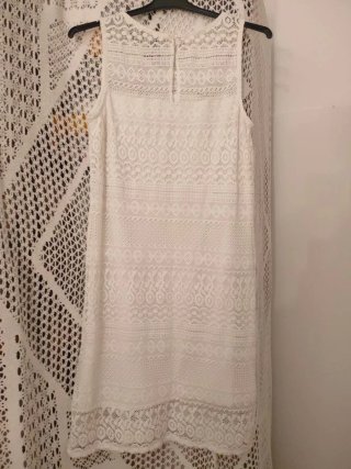 Vestido blanco encaje talla M
