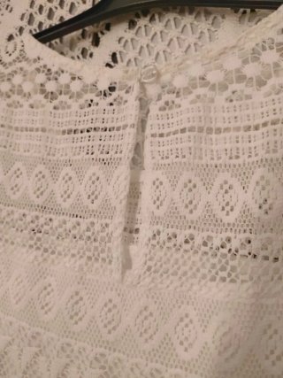 Vestido blanco encaje talla M