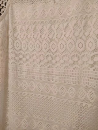 Vestido blanco encaje talla M