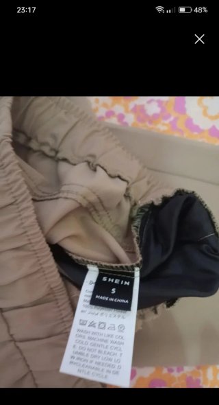 Pantalón beige talla S