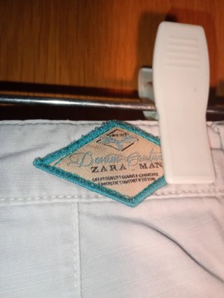 Pantalón largo hombre beige