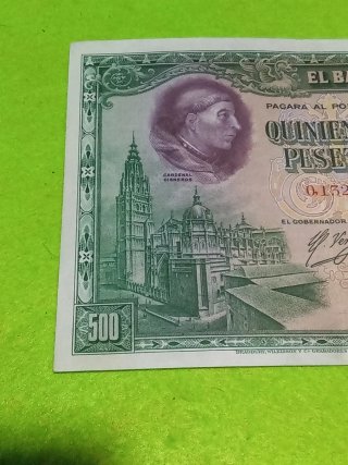 Billete 500 Pesetas Banco de España 1928