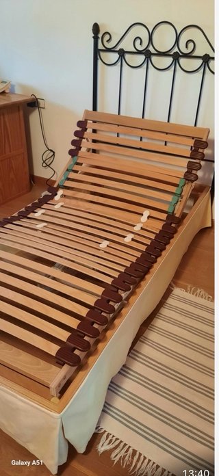 Cama articulada con cabecero colchón nordicoyfunda