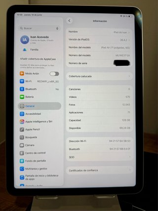 iPad Air 11” M2 Wi-Fi 128GB + PencilPro