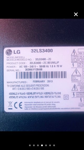 Televisor LG 32”