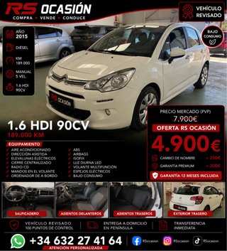 CITROEN C3 1.6HDI 90CV TONIC
