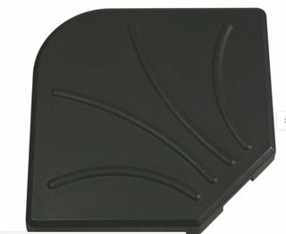 Pie parasol negro de cemento de 25 kg MONTY