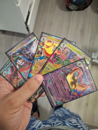 Lote de 5 cartas Pokémon EX Mega