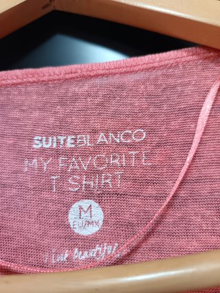 Jersey fino Suite Blanco naranja/rosa Talla M