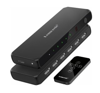 Splitter HDMI 5-in-1 con telecomando