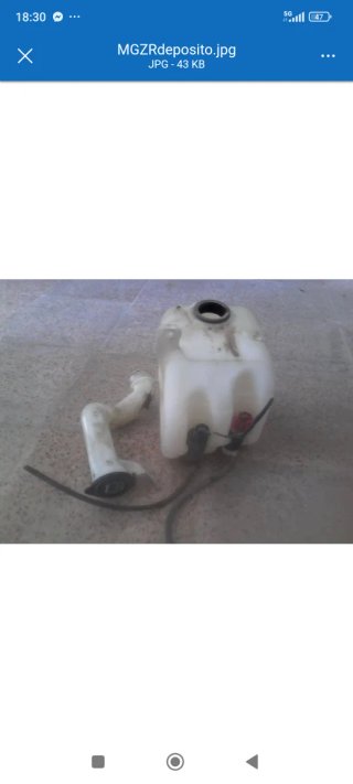Depósito agua limpiaparabrisas MG ZR