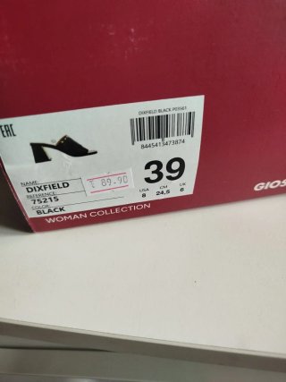 Sandali Gioseppo Pelle Neri Tg 39