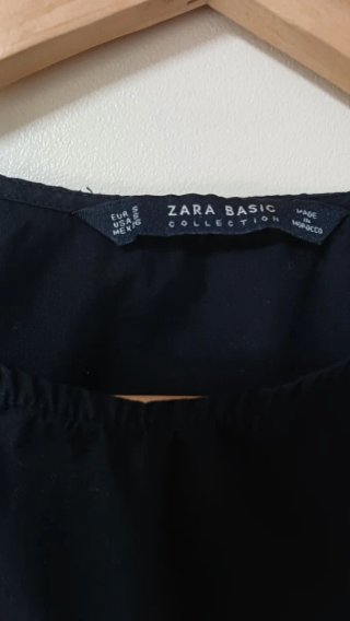 Blusa Zara Negra Talla S