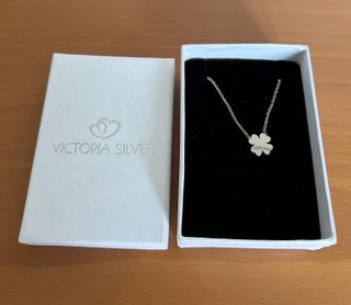 Collar Victoria Silver trébol plata